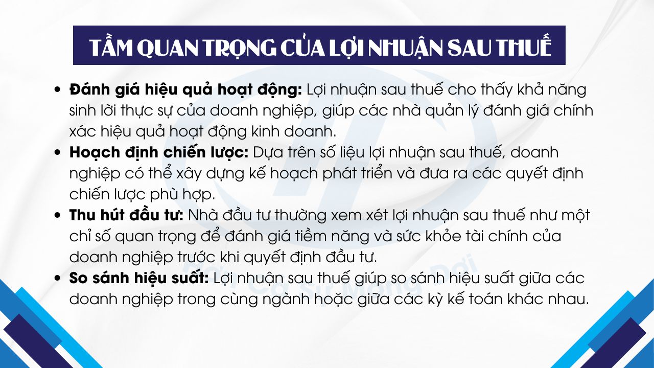 lợi nhuận sau thuế