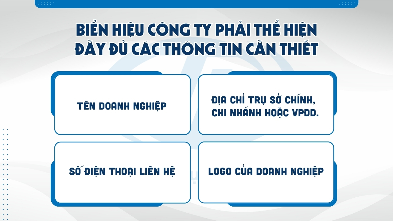 biển hiệu công ty