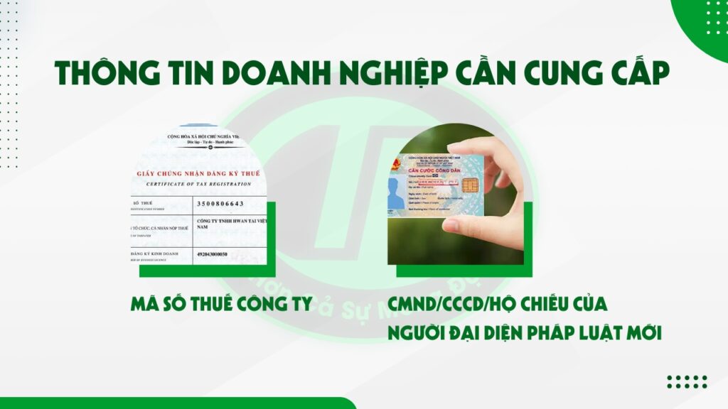 thay đổi người đại diện pháp luật