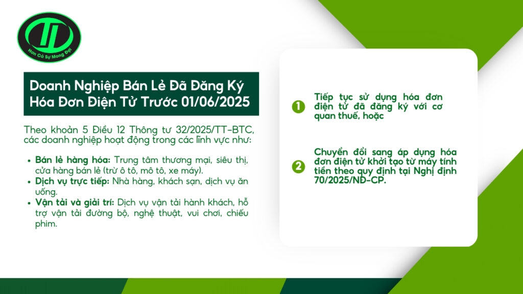 hóa đơn điện tử từ máy tính tiền theo Thông tư 32/2025