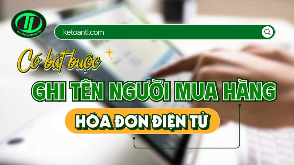 tên người mua trên hóa đơn điện tử